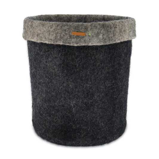 Felt Storage Basket - Black