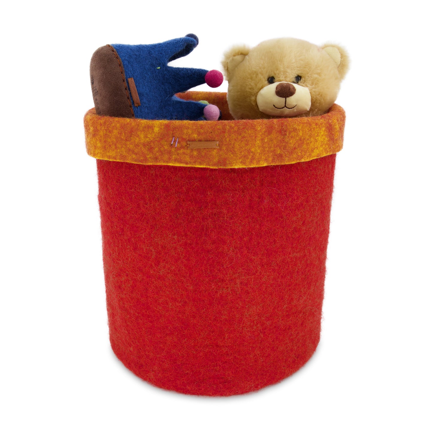 Felt Storage Basket - Red