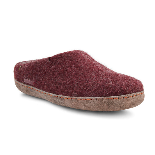 Classic Slipper - Bordeaux with Leather