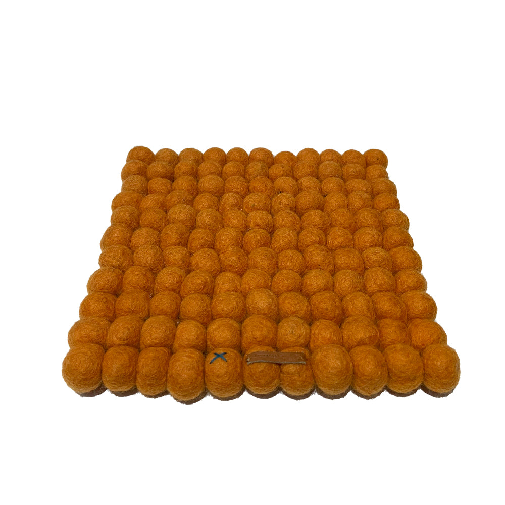 Square Ball Trivet - Orange