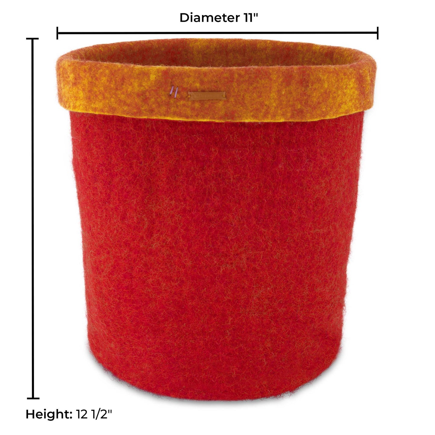 Felt Storage Basket - Red